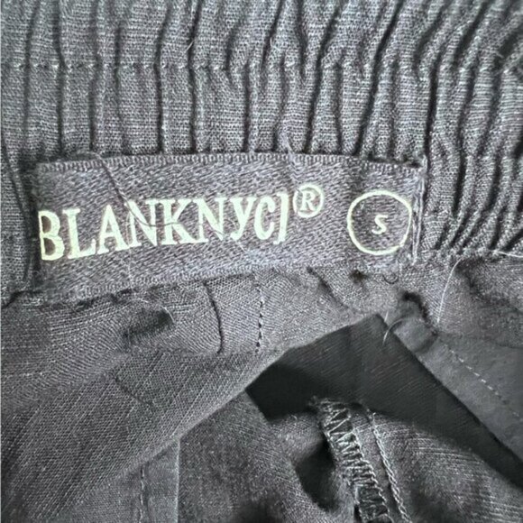 Blank NYC Black Linen Drawstring Shorts Size Small - Picture 10 of 10